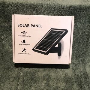 Black Solar Panel with USB Interface